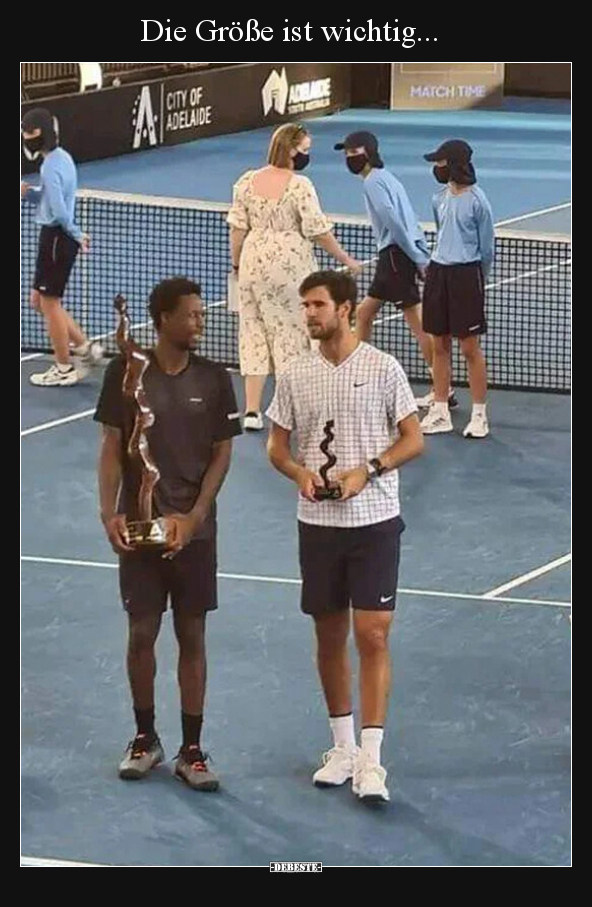 Die Größe ist wichtig.