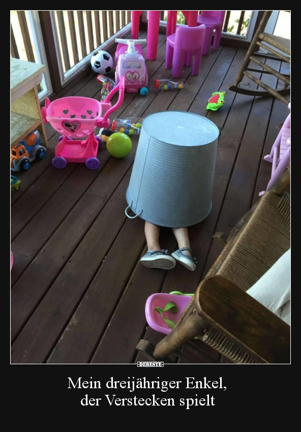 Mein dreijähriger Enkel, der Verstecken spielt.. - Lustige Bilder | DEBESTE.de