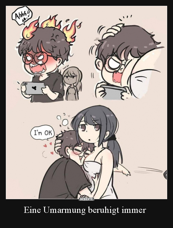 Eine Umarmung beruhigt immer