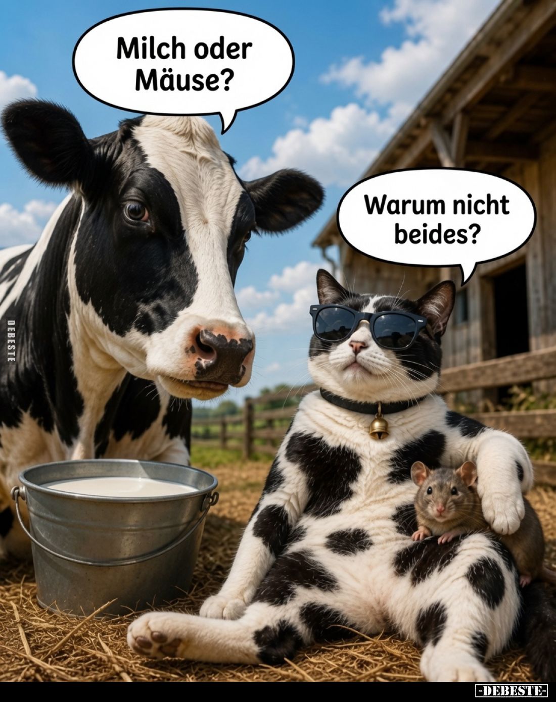 Milch oder Mäuse? Warum nicht beides?
