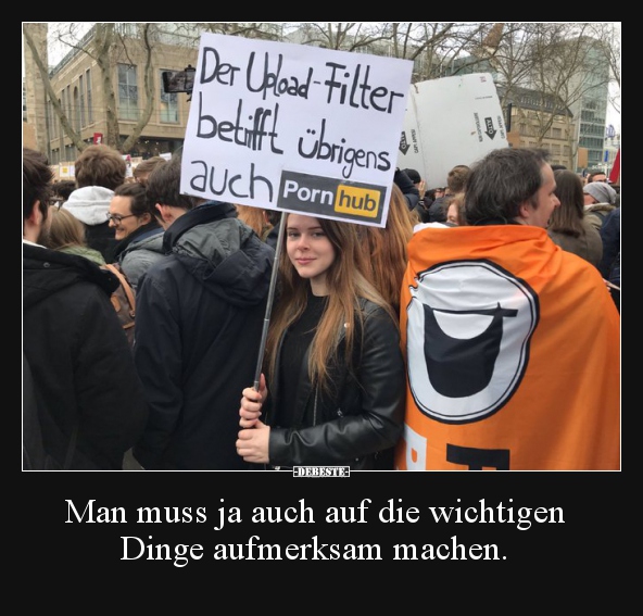 Man muss ja auch auf die wichtigen Dinge aufmerksam.. - Lustige Bilder | DEBESTE.de