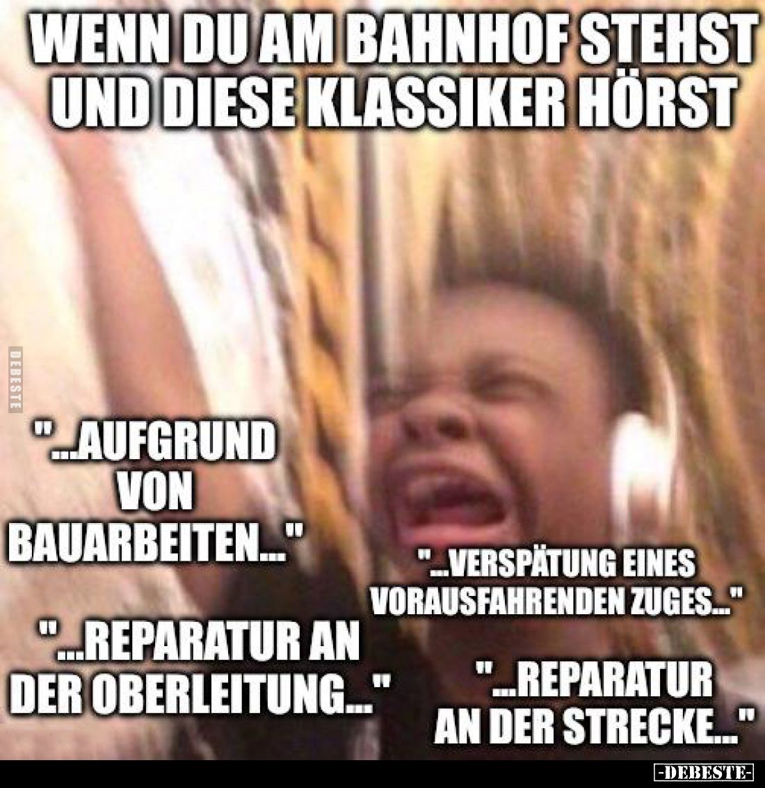 Wenn du am Bahnhof stehst und diese Klassiker hörst.