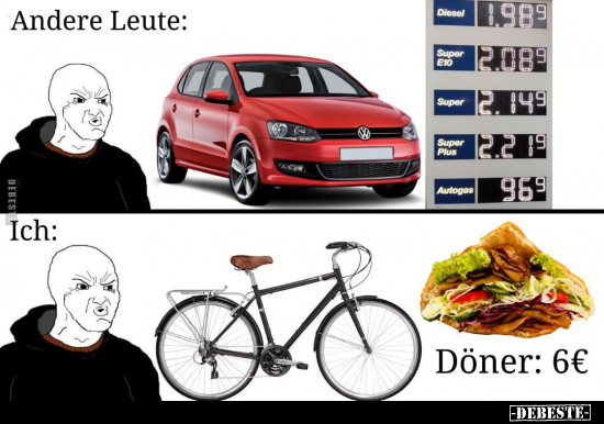 Andere Leute: / Ich: