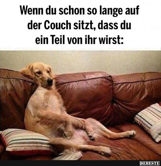 Wenn du schon so lange auf der Couch sitzt.. - Lustige Bilder | DEBESTE.de