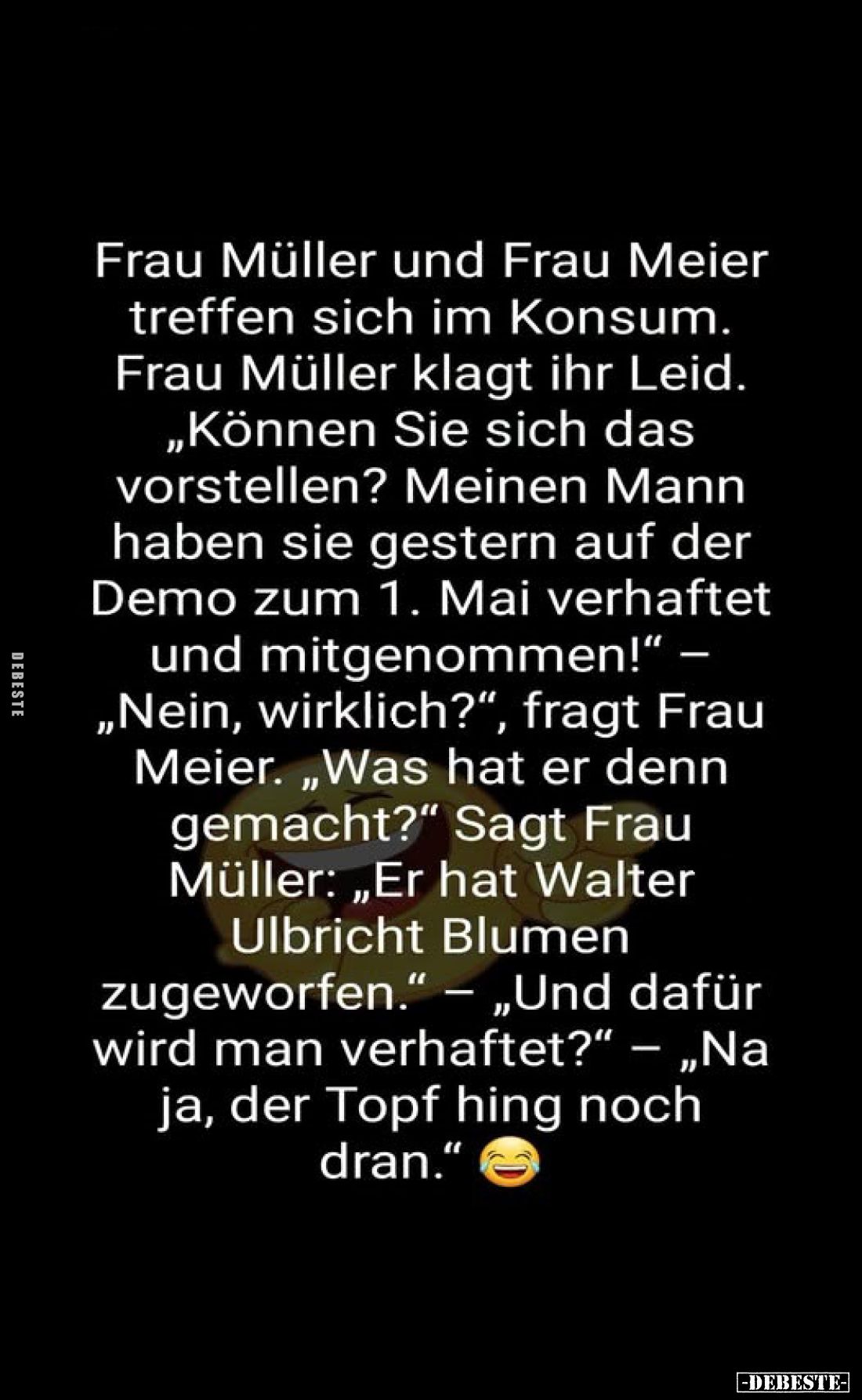 Frau Müller und Frau Meier treffen sich im Konsum.. - Lustige Bilder | DEBESTE.de
