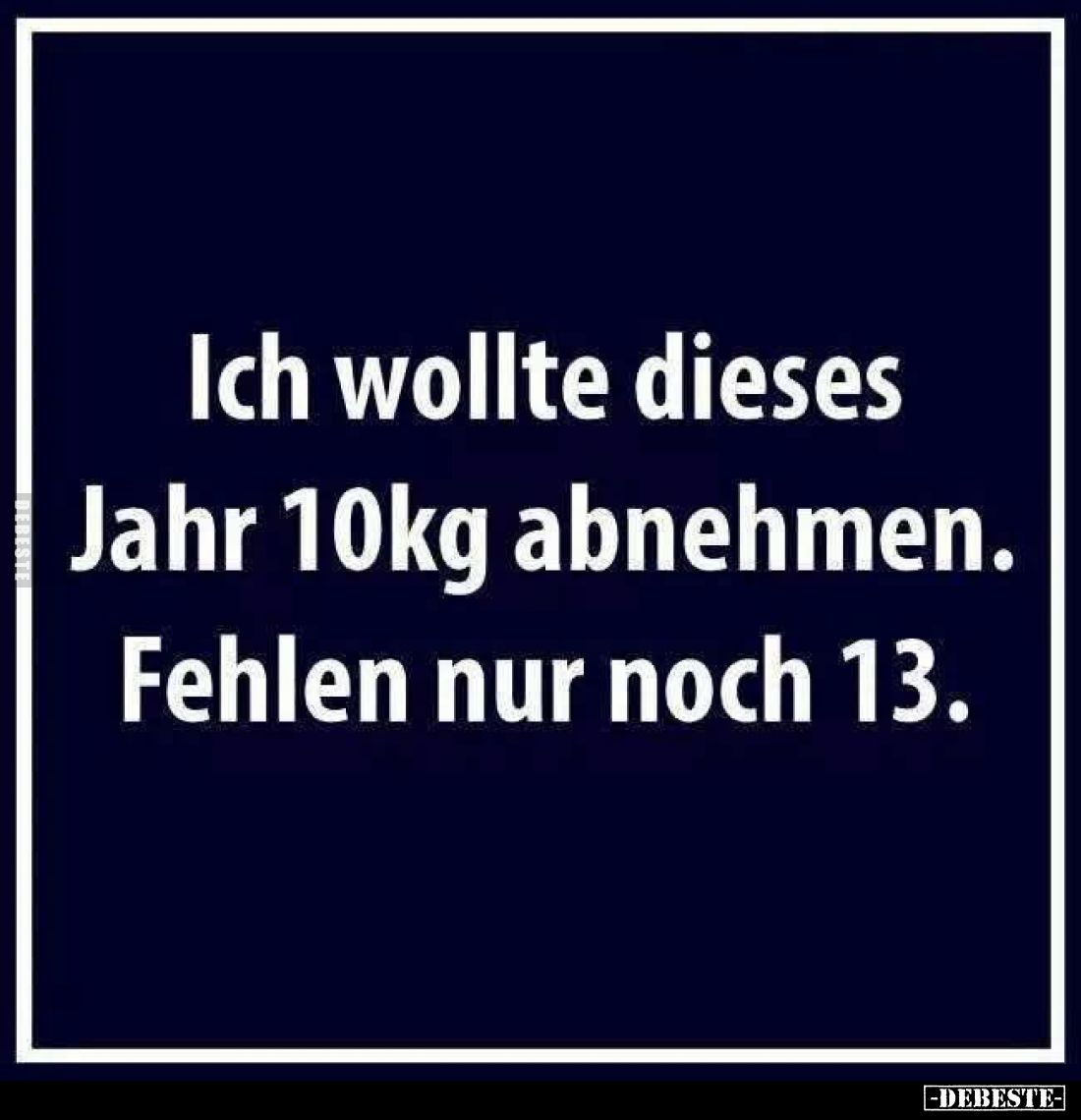 Ich wollte dieses Jahr 10kg abnehmen. Fehlen nur noch 13.