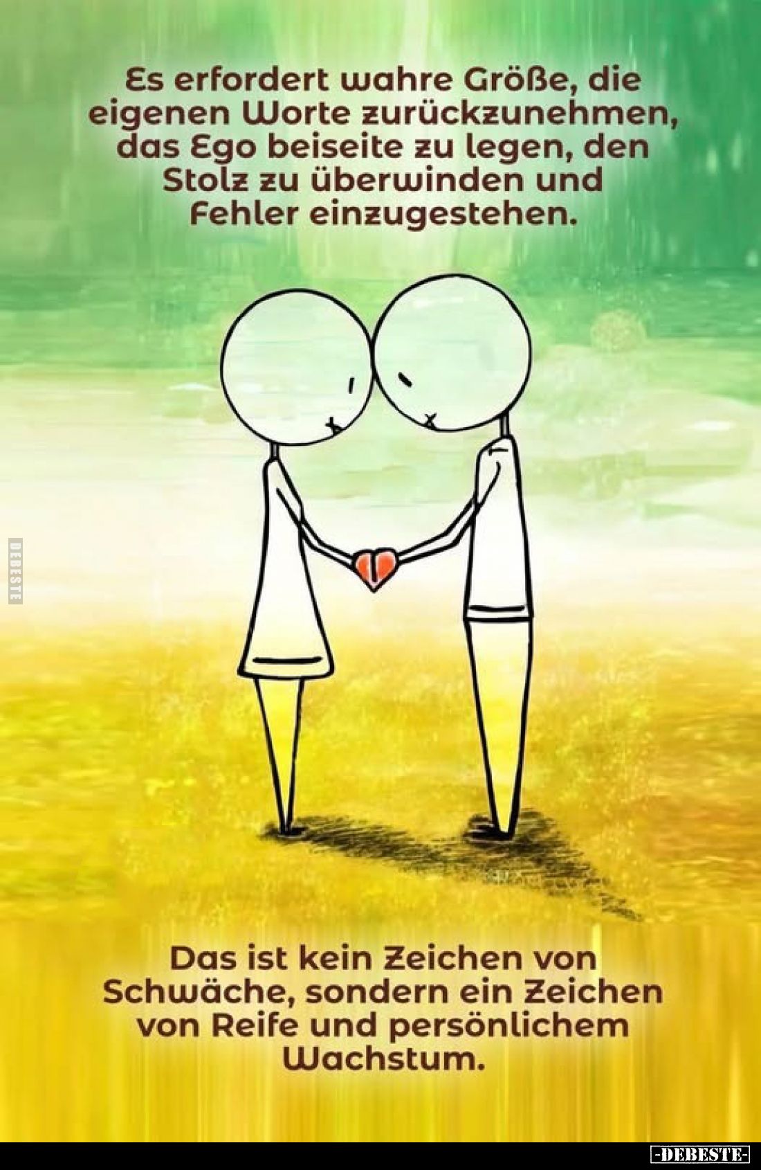 Es erfordert wahre Größe, die eigenen Worte zurückzunehmen.. - Lustige Bilder | DEBESTE.de