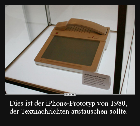 Dies ist der iPhone-Prototyp von 1980, der Textnachrichten.. - Lustige Bilder | DEBESTE.de