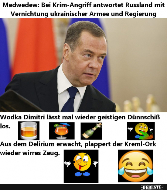 Putins Oberalkoholiker plärrt wieder - Lustige Bilder | DEBESTE.de