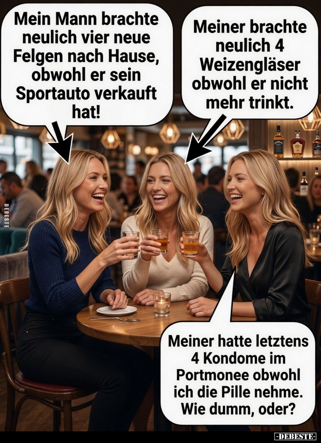 Mein Mann brachte neulich vier neue Felgen nach Hause, obwohl er sein Sportauto verkauft hat!
Meiner brachte neulich 4 Weize...