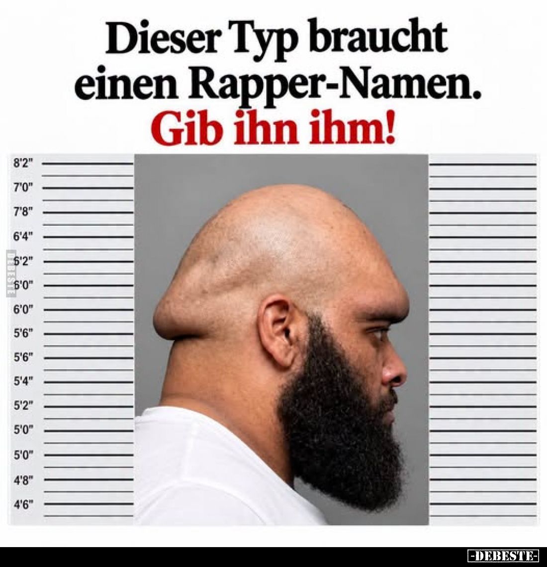 Dieser Typ braucht einen Rapper-Namen.. - Lustige Bilder | DEBESTE.de