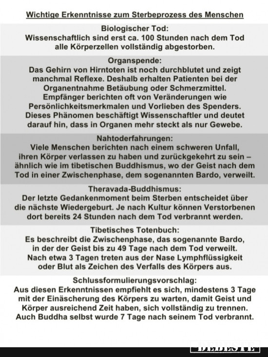 Menschlicher Sterbeprozess - Lustige Bilder | DEBESTE.de