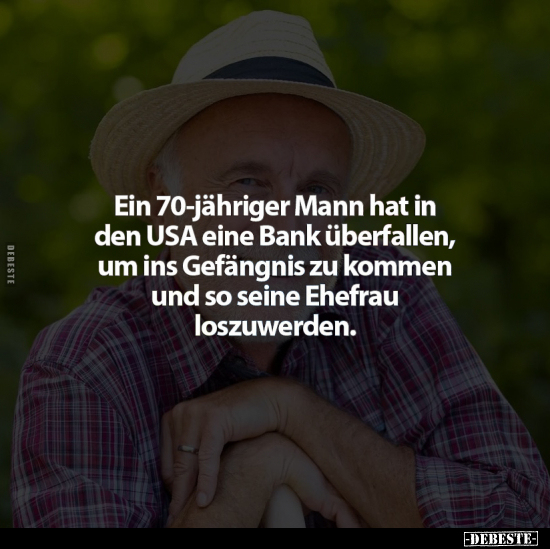 Ein 70-jähriger Mann hat in den USA.. - Lustige Bilder | DEBESTE.de