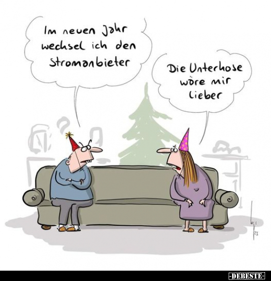 Im neuen Jahr wechsel ich den Stromanbieter.. - Lustige Bilder | DEBESTE.de
