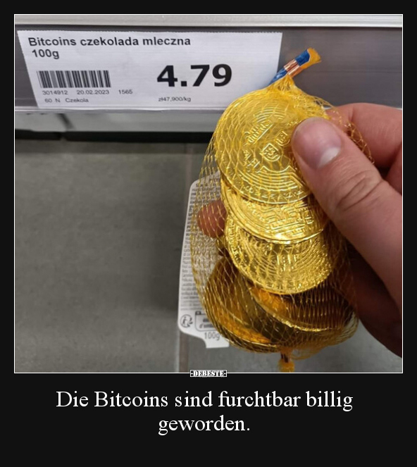 Die Bitcoins sind furchtbar billig geworden... - Lustige Bilder | DEBESTE.de