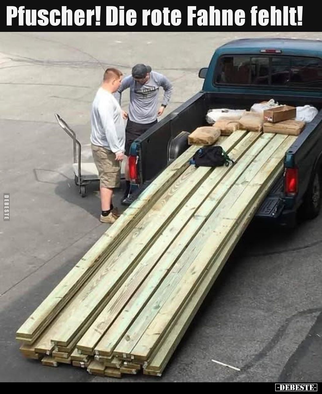 Pfuscher! Die rote Fahne fehlt!