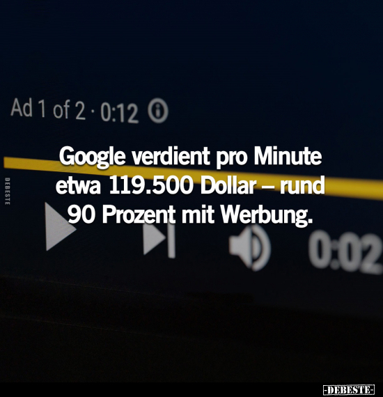 Google verdient pro Minute.. - Lustige Bilder | DEBESTE.de