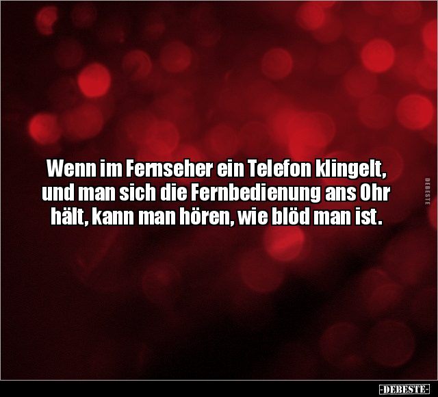Wenn im Fernseher ein Telefon klingelt.. - Lustige Bilder | DEBESTE.de