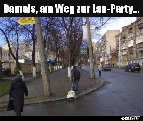 Damals, am Weg zur Lan-Party... - Lustige Bilder | DEBESTE.de