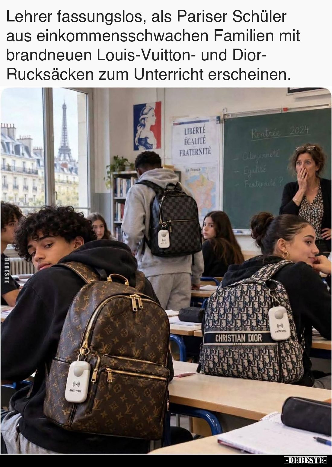 Lehrer fassungslos, als Pariser Schüler aus.. - Lustige Bilder | DEBESTE.de