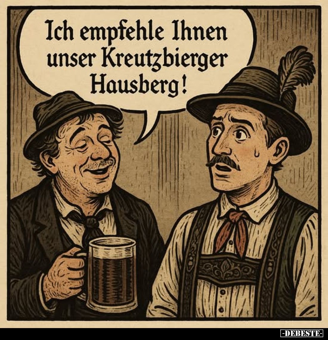Ich empfehle Ihnen unser Kreutzbierger Hausberg!