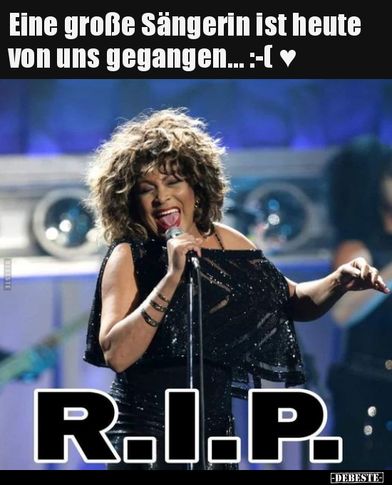 Eine große Sängerin ist heute von uns gegangen... :-( ♥ - Lustige Bilder | DEBESTE.de