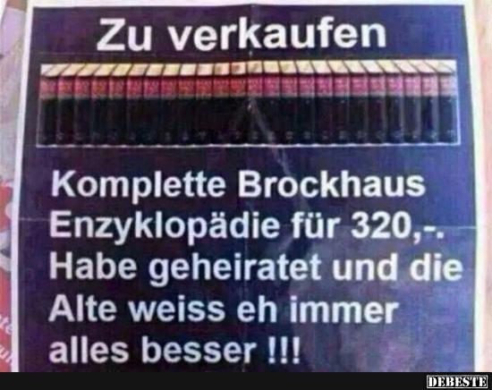 Zu verkaufen.. Komplette Brockhaus Enzyklopädie.. - Lustige Bilder | DEBESTE.de