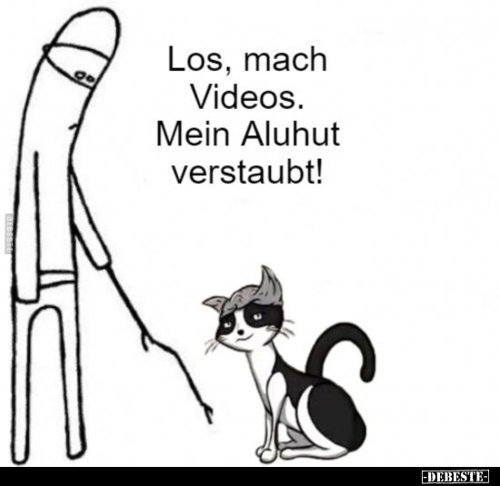 Los, mach Videos. Mein Aluhut verstaubt!.. - Lustige Bilder | DEBESTE.de