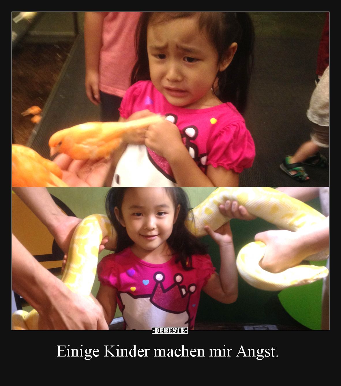 Einige Kinder machen mir Angst.