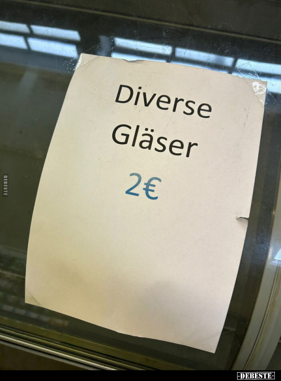 Diverse Gläser 2€