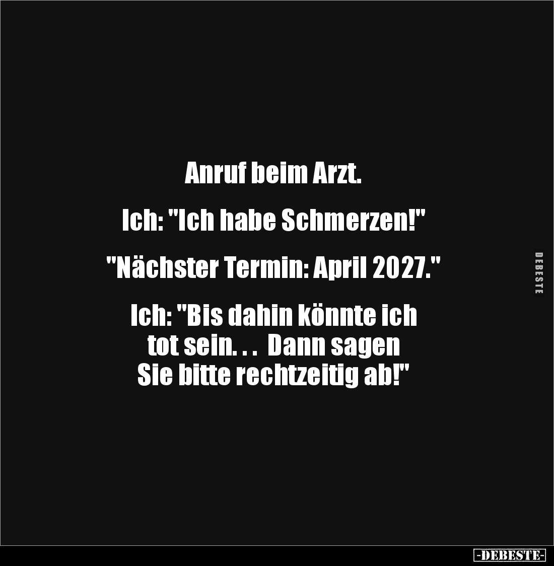 Anruf beim Arzt.... - Lustige Bilder | DEBESTE.de