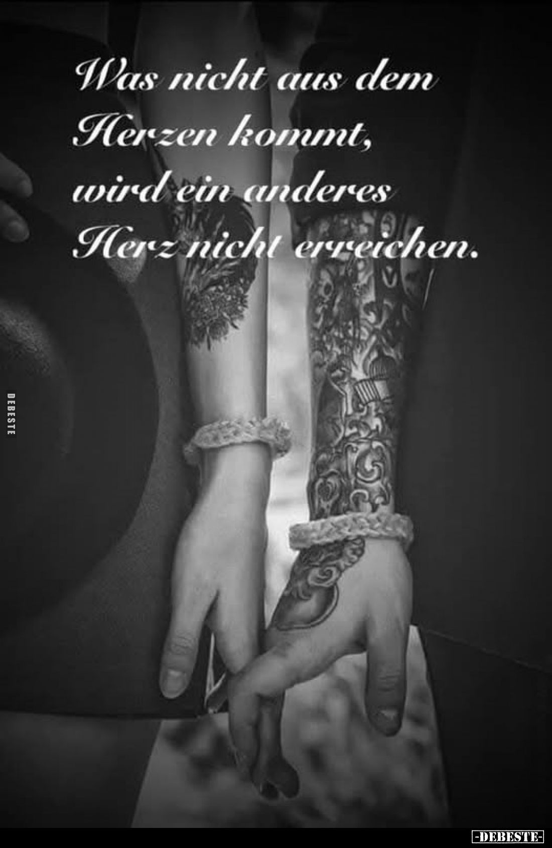 Was nicht aus dem Herzen kommt, wird ein anderes Herz nicht.. - Lustige Bilder | DEBESTE.de