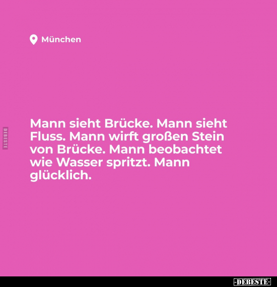 Mann sieht Brücke.. - Lustige Bilder | DEBESTE.de