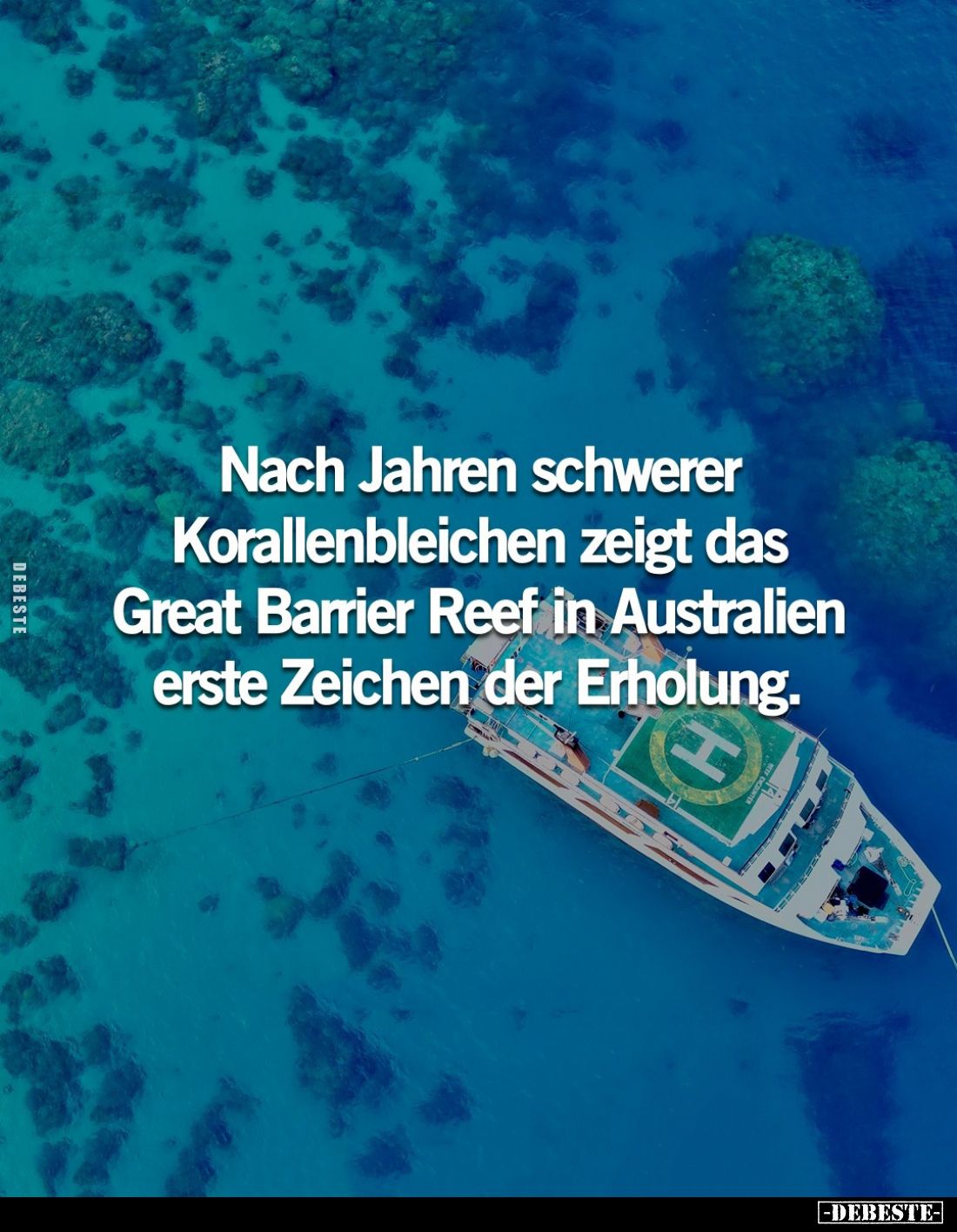 Nach Jahren schwerer Korallenbleichen zeigt das Great Barrier Reef in Australien erste Zeichen der Erholung.