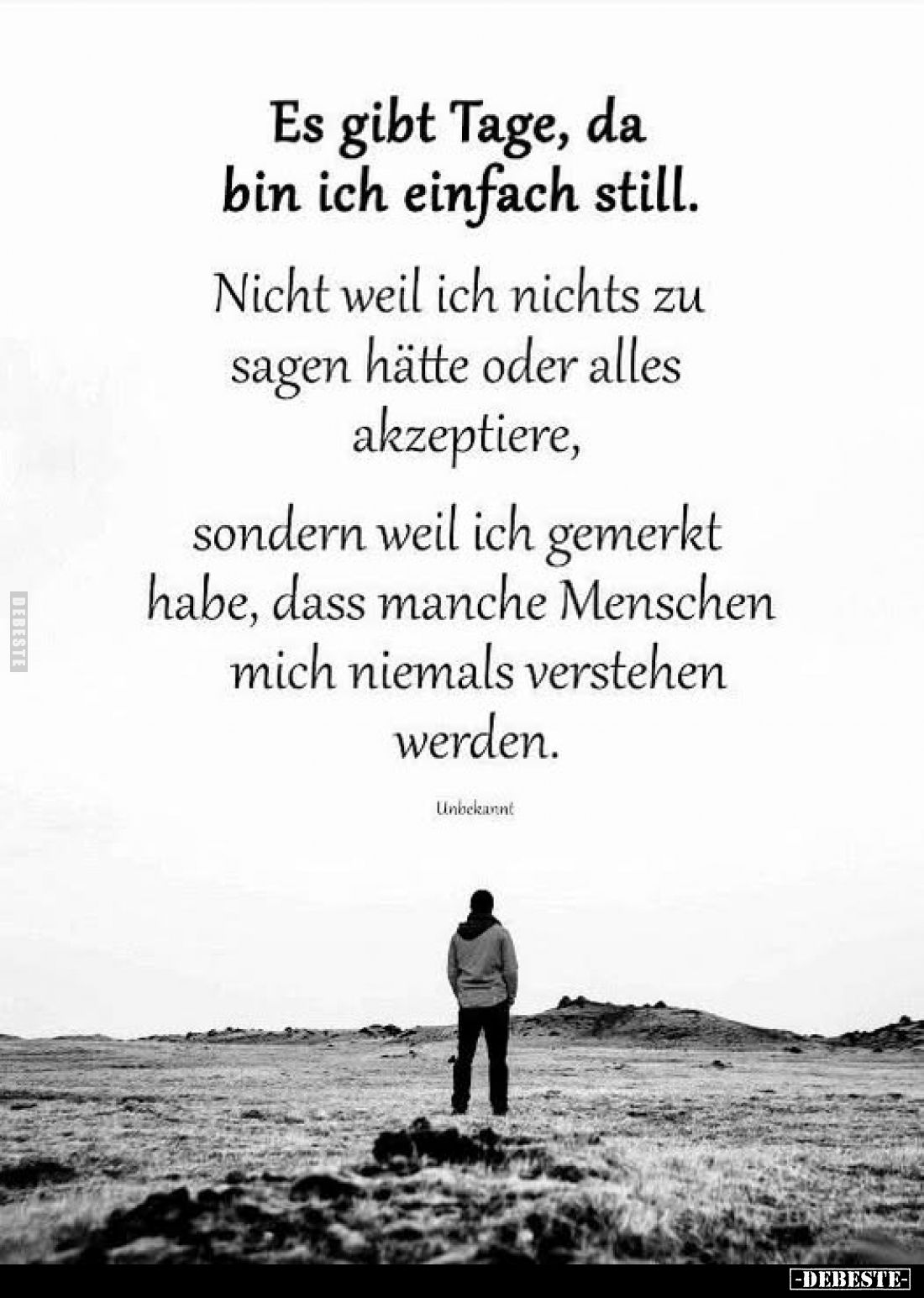 Es gibt Tage, da bin ich einfach still.. - Lustige Bilder | DEBESTE.de