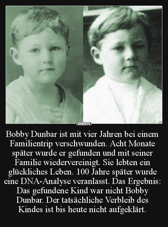 Bobby Dunbar ist mit vier Jahren bei einem Familientrip.. - Lustige Bilder | DEBESTE.de