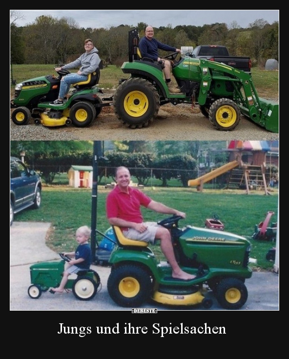 Jungs und ihre Spielsachen..