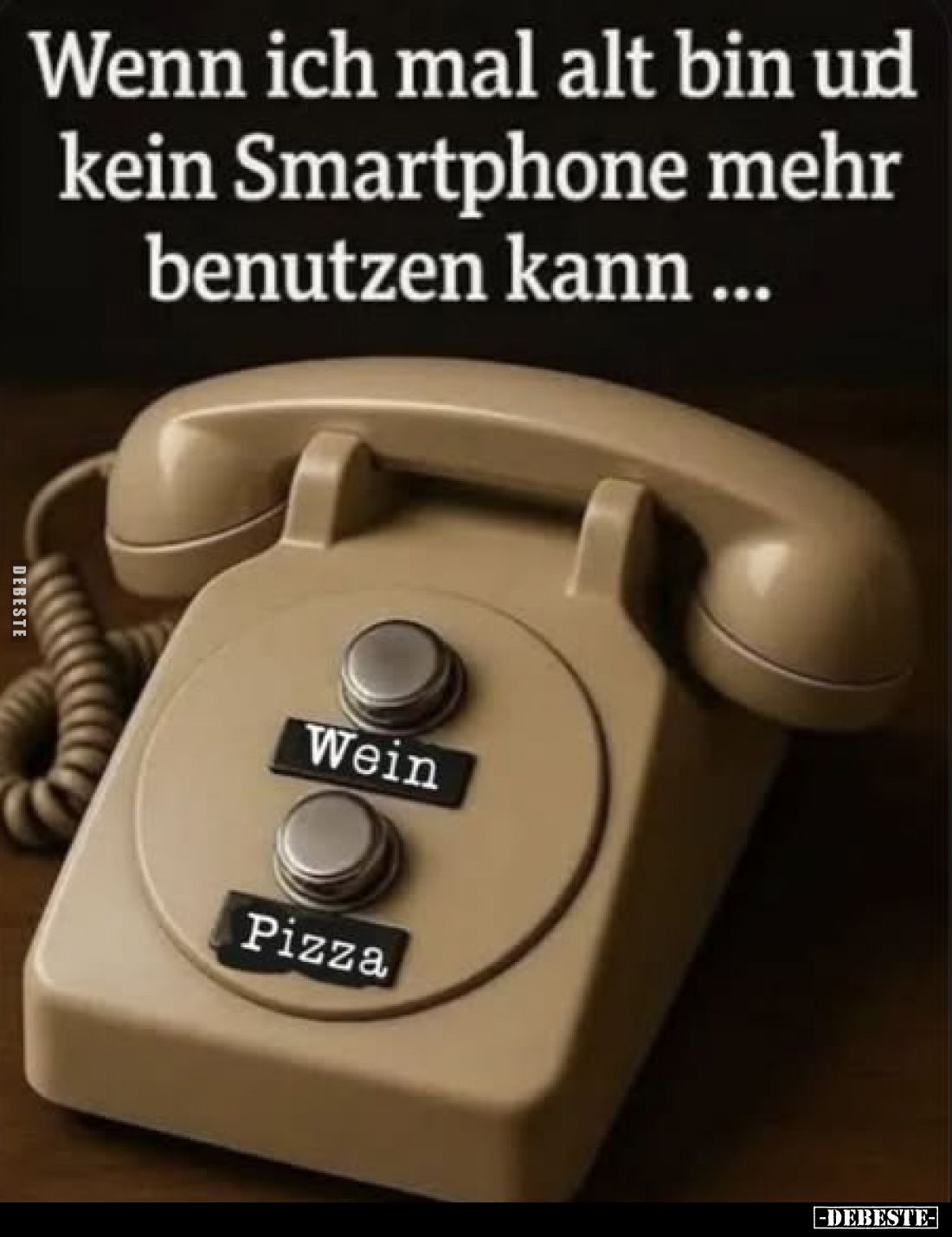 Wenn ich mal alt bin und kein Smartphone mehr benutzen kann ...