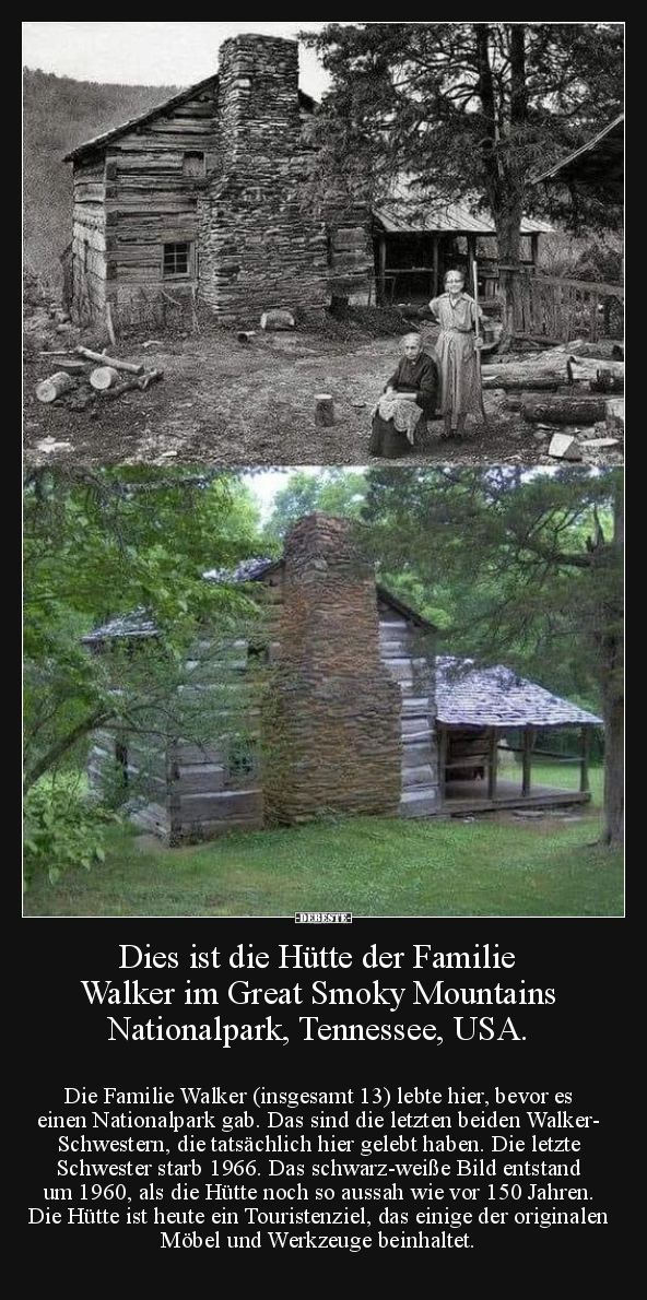 Dies ist die Hütte der Familie Walker im Great Smoky.. - Lustige Bilder | DEBESTE.de