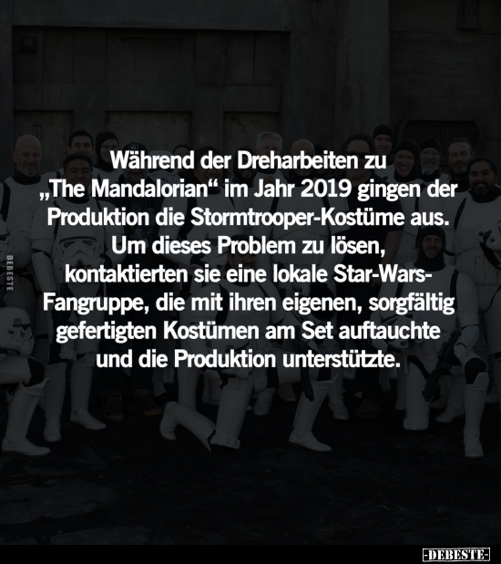 Während der Dreharbeiten zu "The Mandalorian".. - Lustige Bilder | DEBESTE.de