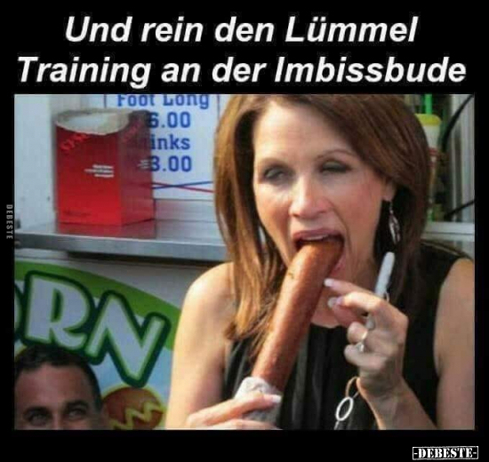 Und rein den Lümmel Training an der Imbissbude.. - Lustige Bilder | DEBESTE.de