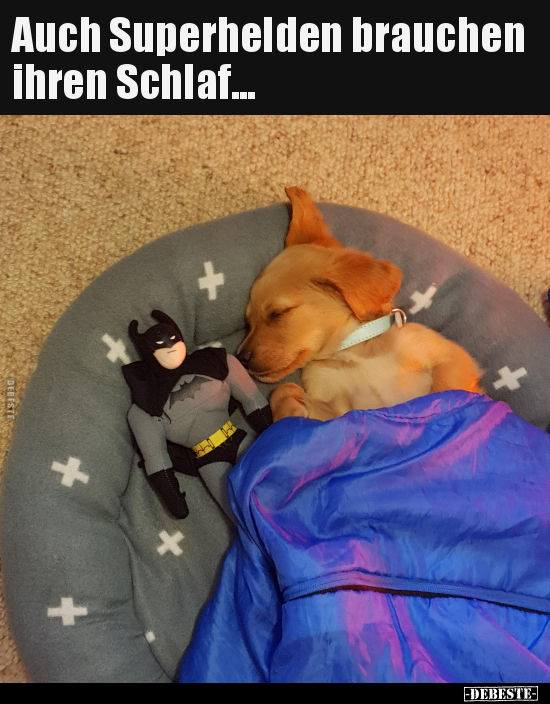 Auch Superhelden brauchen ihren Schlaf... - Lustige Bilder | DEBESTE.de