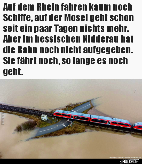 Auf dem Rhein fahren kaum noch Schiffe, auf der Mosel geht.. - Lustige Bilder | DEBESTE.de