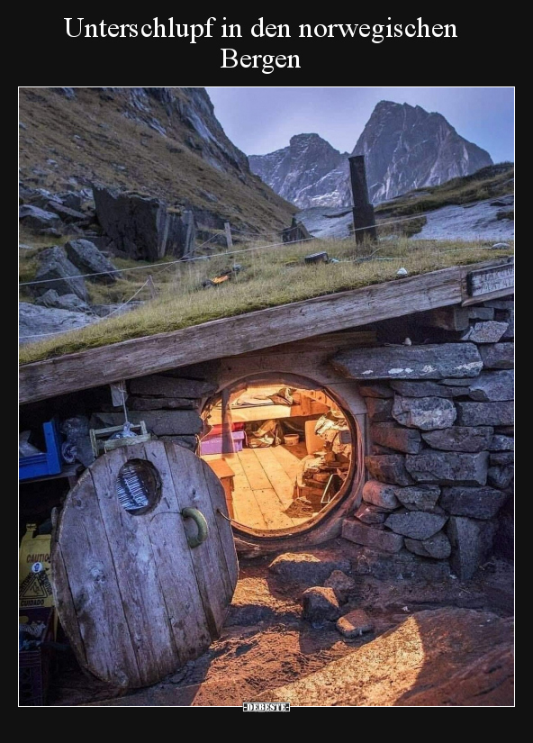 Unterschlupf in den norwegischen Bergen