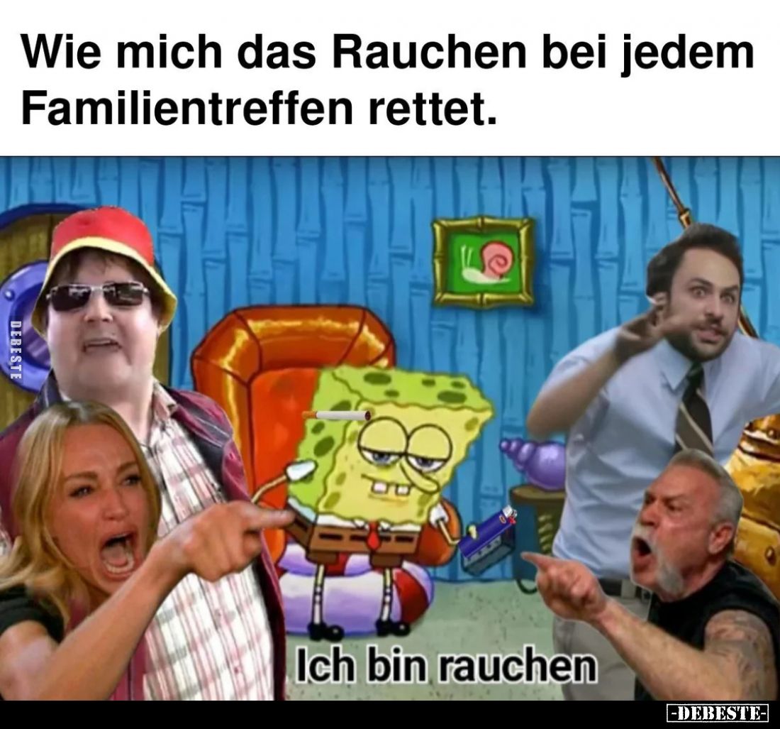 Wie mich das Rauchen bei jedem Familientreffen rettet.