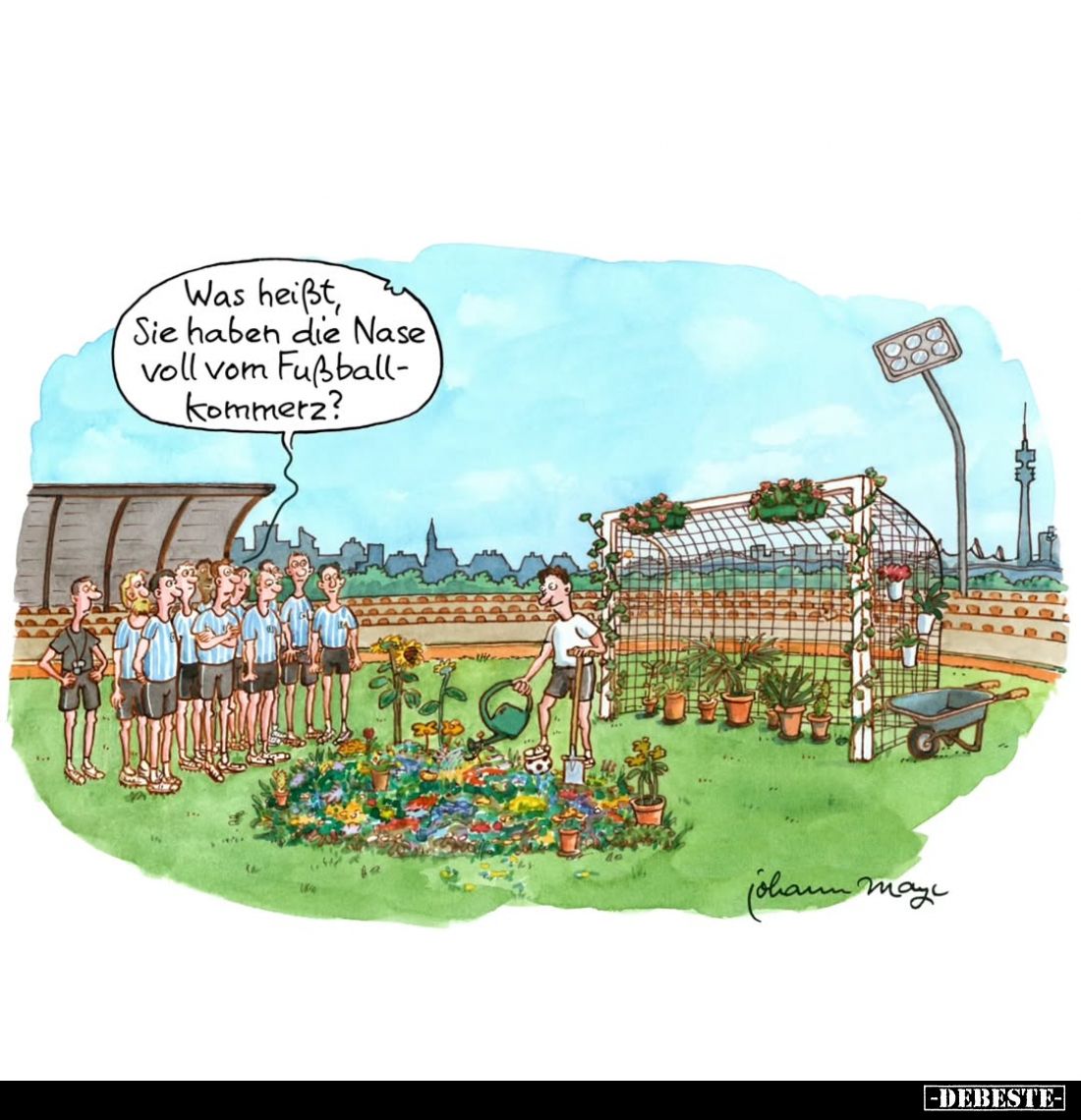Was heißt, Sie haben die Nase voll vom Fußballkommerz?