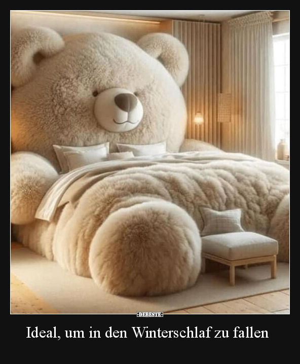 Ideal, um in den Winterschlaf zu fallen.. - Lustige Bilder | DEBESTE.de