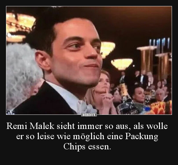Remi Malek sieht immer so aus, als wolle er so leise wie.. - Lustige Bilder | DEBESTE.de