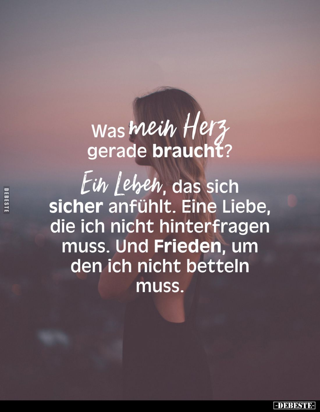 Was mein Herz gerade braucht?
Ein Leben, das sich sicher anfühlt. Eine Liebe, die ich nicht hinterfragen muss. Und Frieden, ...