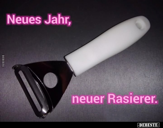 Neues Jahr, neuer Rasierer... - Lustige Bilder | DEBESTE.de